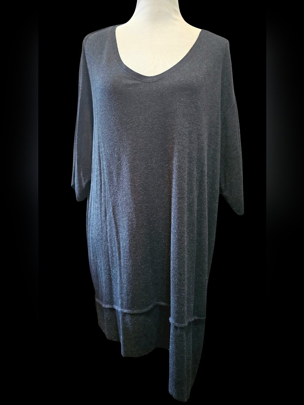 Foxblood Blackwell Oversized Gray Top Size Large